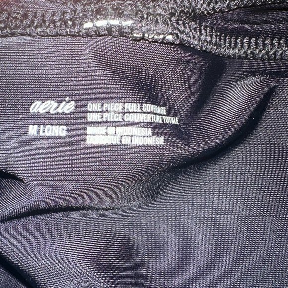 BNWT Black Aerie Ruffle One Piece Swimsuit - Picture 7 of 7